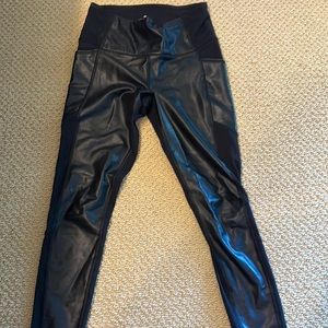 Athleta faux leather leggings